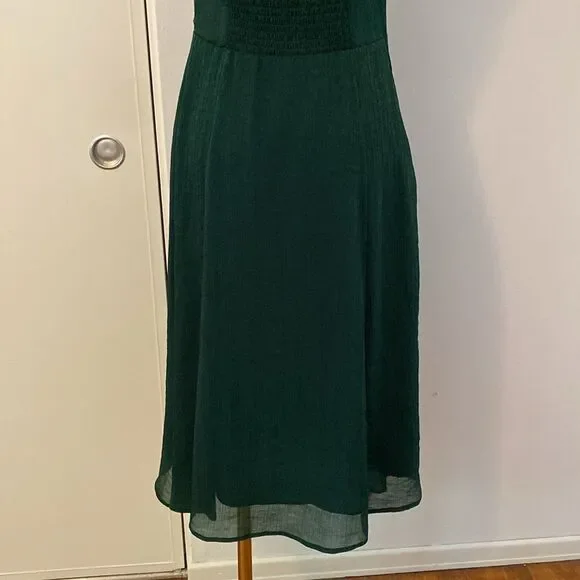 JNSQ Green Bustier Midi Dress with Thigh Split Size 6 - Picture 9 of 14